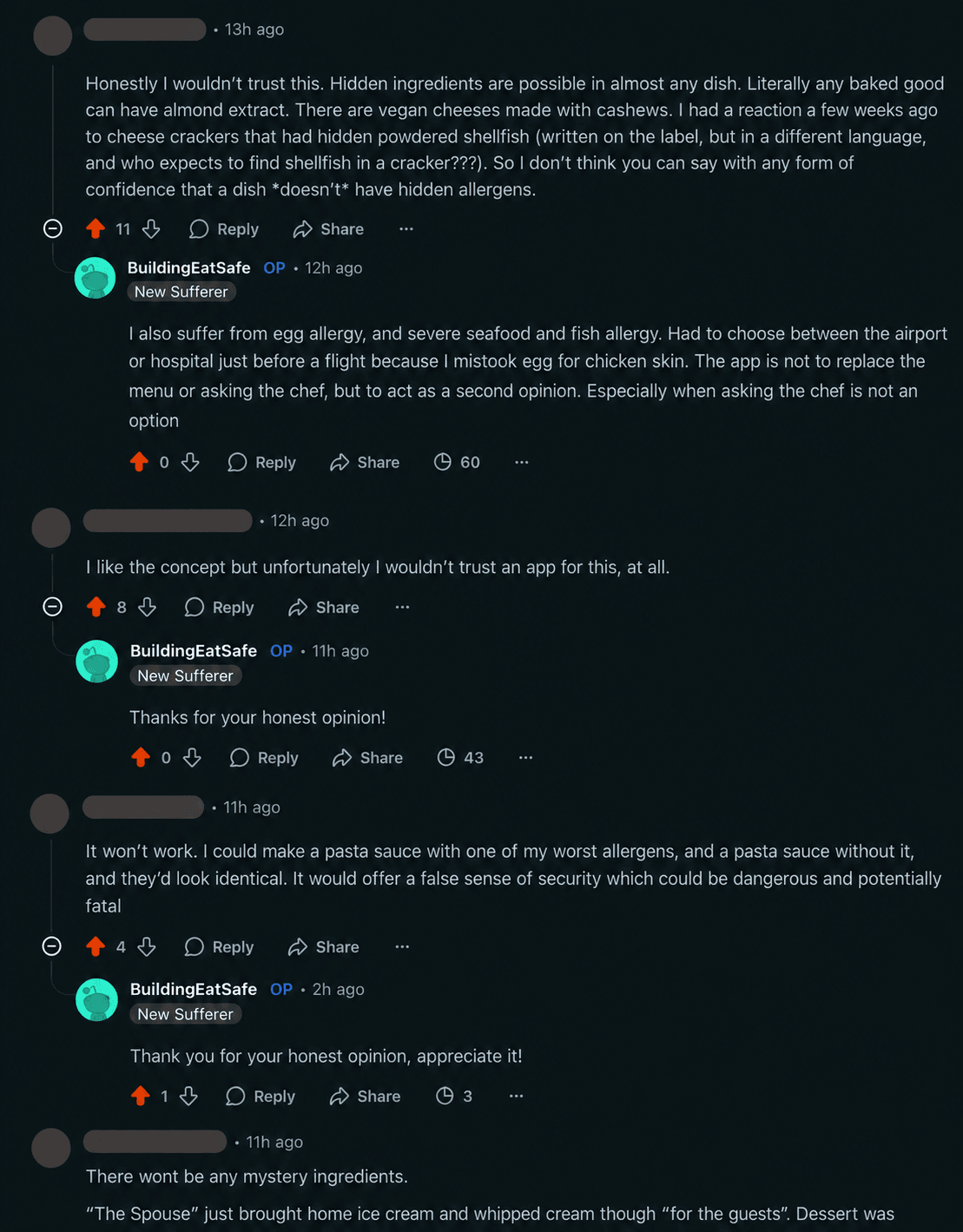Concept post and discussion in r/Allergies